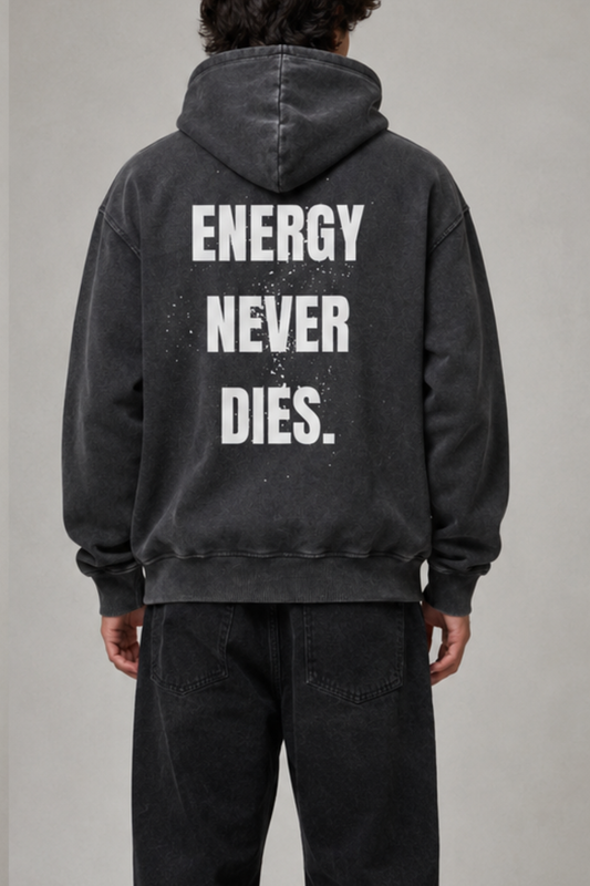 Energy Never Dies Oversize Hoodie