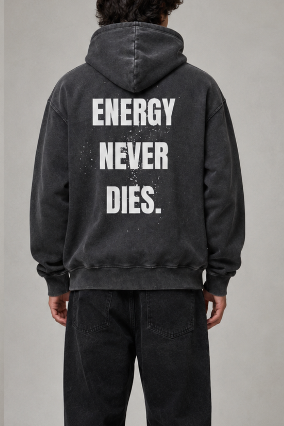 Energy Never Dies Oversize Hoodie